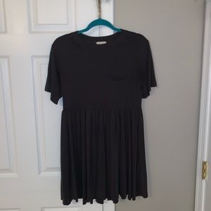 UO Charcoal Babydoll Dress